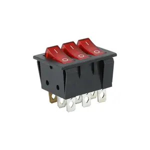 9pin 16a 250vac t85 1e4 3 way led rocker switch