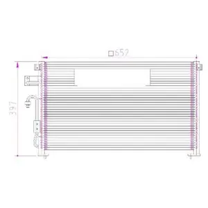 Auto AC Condensatore B11-8105010 B118105010 96471946 per CHEVROLET Epica 1.8I-2.5I 06 CHERY Eastar Aria Condizionata Condensatore