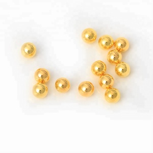 Cuentas Sueltas de Imitación de Perla de ABS de Alta Calidad, Grado AAAA, Redondas, de 6 mm, 8 mm, 10 mm, Color Dorado Hematita, Sin Orificio - Product Image 3