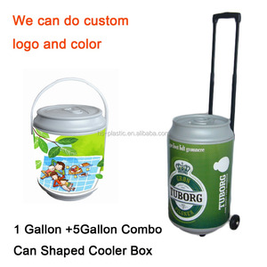 HS Plastic <strong>Cooler</strong> Ice Chest <strong>Cooler</strong> <strong>Box</strong> <strong>on</strong> <strong>Wheel</strong> for Camping with <strong>Wheels</strong> <strong>Cooler</strong> Easy to Carry and Keep Item Cooling Chest <strong>Box</strong> - Product Image 4