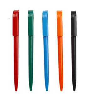 Plastik kalemler yüksek kalite ucuz özel Logo ile kalemler tükenmez promosyon kalemler SML66008L yeni 2019 tasarım saf renk 1000 adet