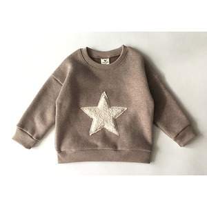 Dei bambini di Stile Semplice Girocollo Stella Decorazione Morbido Tessuto Per <span class=keywords><strong>Felpe</strong></span> In Alibaba Siti Web - Product Image 3