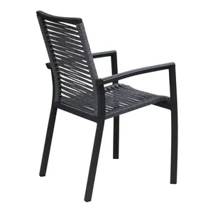 Outdoor Dining Chair Commercial Aluminum Outdoor Dining Chair Garden Furniture Garden Rope Chair