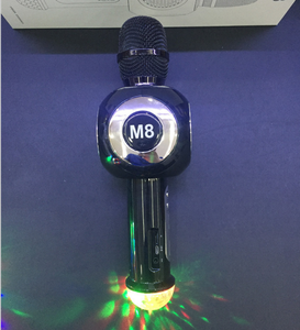 Nuovo Arrivo Microfono Wireless Karaoke M8 con <span class=keywords><strong>Luce</strong></span> al Neon Colorata, Microfono Portatile BT con Altoparlante e <span class=keywords><strong>Luce</strong></span> LED Lampeggiante - Product Image 4