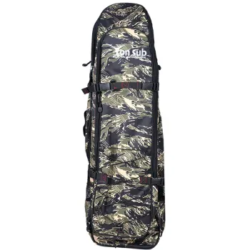 Máscara de snorkel sem tubo para mergulho, bolsa longa para pesca, oem camo