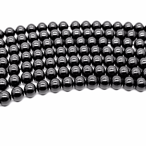 Commercio all'ingrosso AA Grado Liscio Naturale di Fascino Della Pietra Preziosa <span class=keywords><strong>Tormalina</strong></span> <span class=keywords><strong>Nera</strong></span> Rotonda Perline di Pietra Allentati Per Monili Che Fanno - Product Image 1