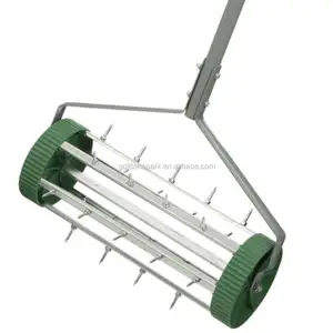 Aérateur de pelouse à roulettes, outil à picots, <span class=keywords><strong>scarificateur</strong></span> de jardin à roulettes - Product Image 1