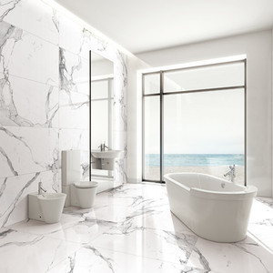 Nuove Piastrelle in Porcellana Effetto Marmo Bianco Carrara Stile Eiffel 60x120 - Product Image 6