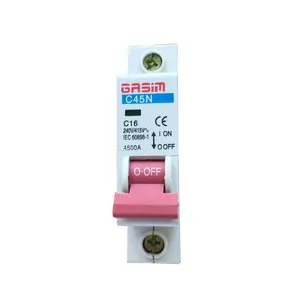 HOT C45N, NC100H, BKN series MCB, mini miniature circuit breaker 32a 40a 63a 1p 2p