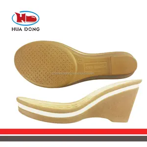 Sole Expert HuaDong wooden texture high heel fashion comfortable women sole for shoe making