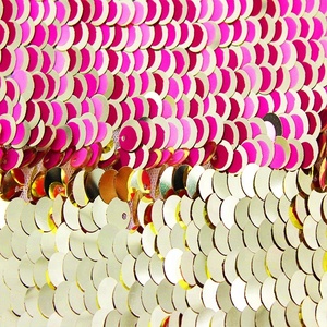 Bán Buôn Reversible Hai Màu Sequins Hai Mặt Hai Tông Sequin Vải - Product Image 2