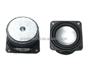 Altavoz para audio y vídeo, 40x40x24(H)mm, cono plateado, 2W, 4ohm, 40mm - Product Image 1