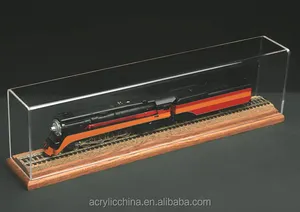 custom di alta qualità in treno modello vetrine acrilico
