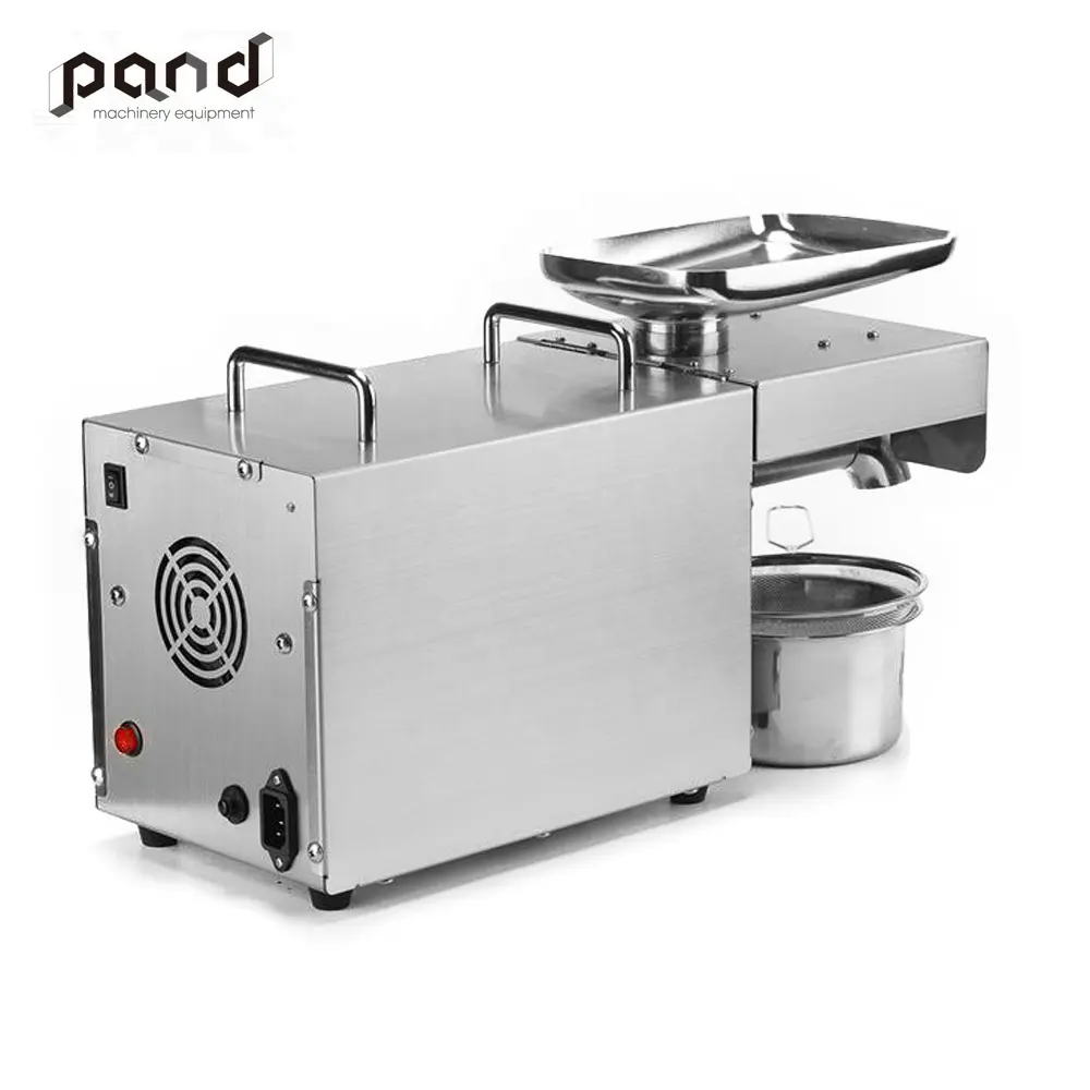 Mini homeuse oil press machine tools apricot kernel oil extraction machine 45w