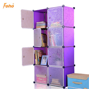 Armoire de rangement en <span class=keywords><strong>plastique</strong></span> à 8 cubes, largement utilisée à la maison - Product Image 2