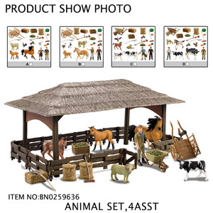 2019 <span class=keywords><strong>animali</strong></span> di plastica di buona qualità caldi giocattoli Happy Farm Set Toys - Product Image 4