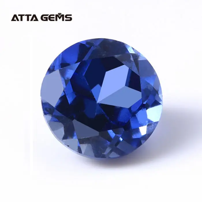 Synthetische Blauwe Korund Ceylon Saffier Stenen Prijs Per Karaat Blue Sapphire Gemstone