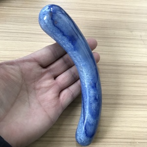 Großhandel Natürlicher Blauer Aventurin Massagestab Quarz-Kristall Geschwungener <span class=keywords><strong>Dildo</strong></span> zur Dekoration - Product Image 6