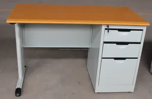 Utilizado escritorios de oficina computadora de escritorio escritorio de oficina caliente con cerradura de metal kd escritorio