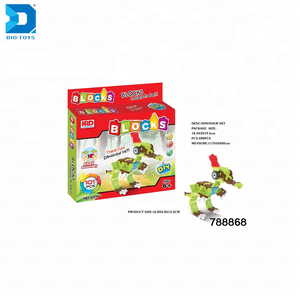 Cheap price 101 PCs connection blocks plastic dinosaur toys for sale - Product Image 1