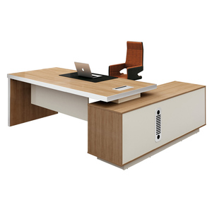 Escritorio de oficina ejecutivo moderno de alta calidad Suministro DE FÁBRICA DE China Muebles de madera MDF Mesa de computadora para el hogar CEO Office Company - Product Image 3