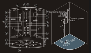 Prezzo a buon mercato E La Migliore Vendita di Vapore Massaggio Doccia - Product Image 2
