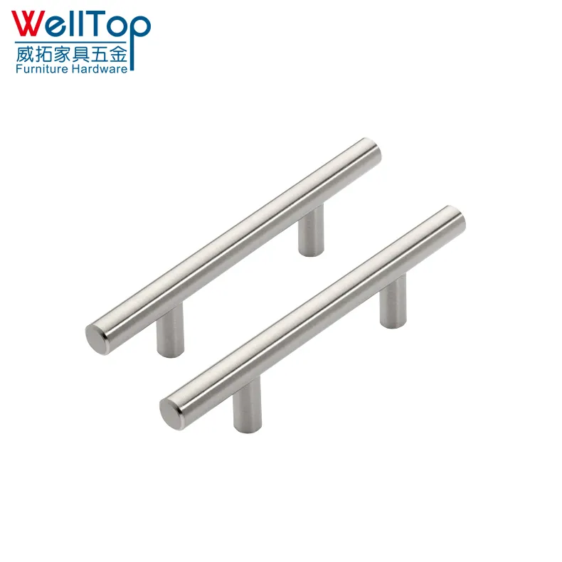 T Bar Stainless Steel Furniture Handles And Knobs 10*200*128mm Vt-01.001