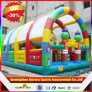 Divertido y popular parque de atracciones inflable para niños jugar a las casitas - Product Image 3