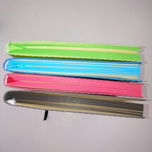 Colorido gobernado línea alta calidad logotipo personalizado de cuero de la PU cuaderno de tapa dura con borde de color - Product Image 4