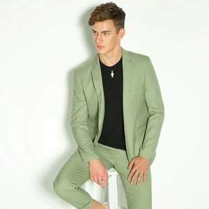 MTM fait sur mesure 2 pièces sur mesure costume personnalisé fait à la main <span class=keywords><strong>mariage</strong></span> <span class=keywords><strong>église</strong></span> costume hommes costumes de <span class=keywords><strong>mariage</strong></span> - Product Image 2