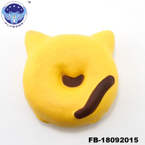 vente chaude PU pressé doux lente hausse chat Personnalisé Jumbo Belle <span class=keywords><strong>Peluche</strong></span> PU Visqueux kawai Chat - Product Image 1