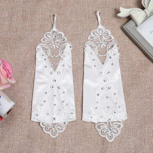 Morili Offre Spéciale top qualité pas cher à long mitaines dentelle gants pour de mariée accessoires de mariage Gants MGB7 - Product Image 5