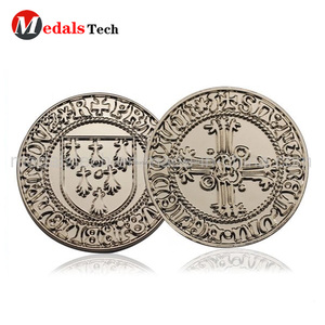 Fábrica de <span class=keywords><strong>China</strong></span> diseño personalizado grabado griego antiguo plata monedas de desafío - Product Image 1