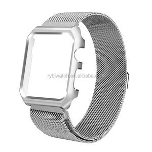Malla de <span class=keywords><strong>acero</strong></span> inoxidable magnético pulsera de repuesto con funda protectora de Metal para <span class=keywords><strong>Apple</strong></span> <span class=keywords><strong>Watch</strong></span> Serie 3 Serie 2 serie 1 - Product Image 5