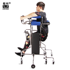 Manlu Medical Hot Seniors Folding Walking Aids Steel <strong>Frame</strong> <strong>Walker</strong> Aids Adult for Disabled - Product Image 1