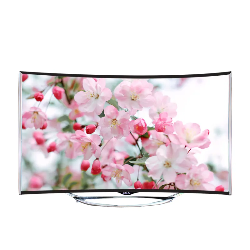 wholesale universal 55inch 4k curved led tv screen HD smart televisions with wifi