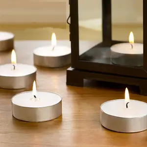 China supplier sales 14g high quality luxury paraffin tealight wax 4 hours burning candle 50pcs 100pcs