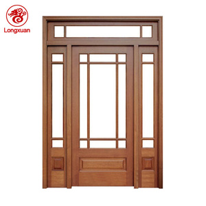 Longxuan Modern Solid Wood Front <strong>Door</strong> <strong>Design</strong> <strong>Sunmica</strong> for Exterior Apartment Use - Product Image 4