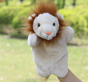 Lion Shape Kids Toy Hand Puppet Hand Glove Puppet Finger <strong>Sack</strong> Hand Dolls Plush Finger Puppet - Product Image 4