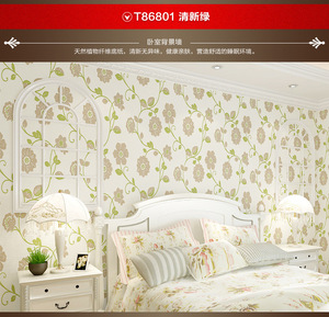 Papel Tapiz No Tejido, Papel Tapiz de Diseño <span class=keywords><strong>Bf</strong></span>, Decoración del Hogar, Arte Mural para Paredes, Flores 3D, Decoración Romántica para Paredes de Habitaciones de Boda - Product Image 4