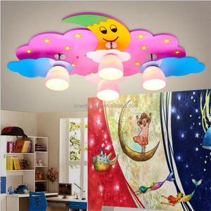 Đèn Trần <span class=keywords><strong>LED</strong></span> Cho Trẻ Em Đầy Màu Sắc, Đèn Trần <span class=keywords><strong>Led</strong></span> Hình Ngôi Sao Mặt Trăng Cho Phòng Ngủ, Mẫu Giáo, Đèn Điều Khiển Từ Xa - Product Image 2