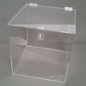 Clear Acrylic <strong>Lockable</strong> Suggestion <strong>Box</strong> Acrylic Wedding Card <strong>Box</strong> Clear Acrylic Wedding Post <strong>Box</strong> - Product Image 1