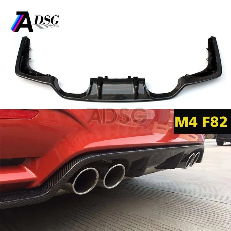 4 series F82 F83 M4 carbon fiber 3D look rear diffuser for BM W 3 series F80 M3 2014 - 2016