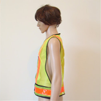 Gilet de sécurité pour moto, bandes PVC, réflecteur Hi Vis, lumières Led
