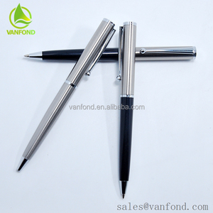 Vente chaude Logo Personnalisé <span class=keywords><strong>Pas</strong></span> <span class=keywords><strong>Cher</strong></span> Acier Baril <span class=keywords><strong>Stylo</strong></span> À Bille Avec Parker Recharge - Product Image 2