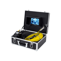 Endoscope industriel pour plomberie avec écran LCD 7 pouces, objectif 23 mm, capteur CMOS, câble de 20 m, caméra d'inspection de canalisations et de drains portative, fonction DVR