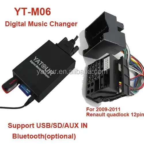 Yatour 자동차 라디오 USB SD AUX MP3 플레이어 (Yatour 디지털 음악 체인저 YT-M06)