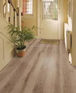 Esteira de plástico para piso de folha de vinil, grão de madeira vívida