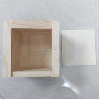 Couvercle coulissant petite caisse d'expédition en bois emballage boîtes en bois homme caisses pin naturel cadeau caisses pour la décoration intérieure