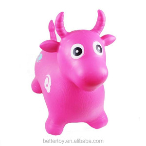 Jouet de cheval sautant gonflable en PVC écologique en plastique non toxique 60x52x29cm certifié EN71 - Product Image 4